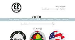 Desktop Screenshot of ezinflatables.com